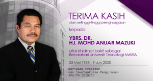 Terima Kasih dan Selamat Bersara YBSR. DR. HJ. Mohd Anuar Mazuki