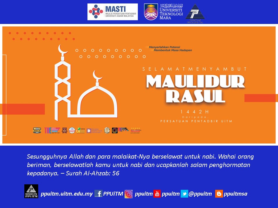 Salam Maulidur Rasul 1442h 2020m Persatuan Pentadbir Uitm