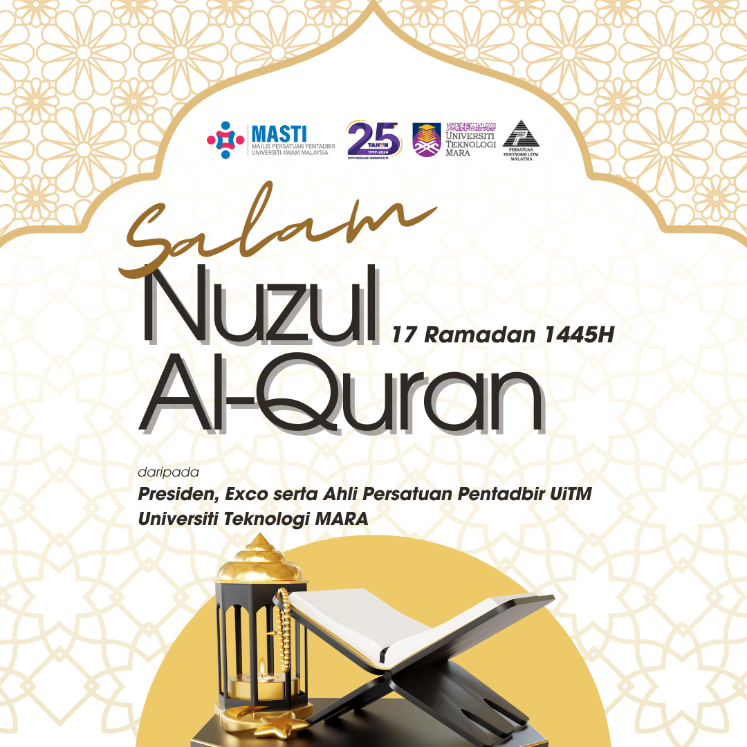 Selamat Menyambut Hari Nuzul Al Quran 1445h 2024 Persatuan Pentadbir Uitm